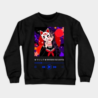 Fontaine Exclusives Masked Anime Girl Logo #26 Crewneck Sweatshirt